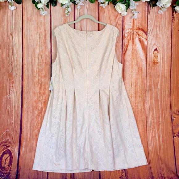 J. Howard Blush Shimmer Sleeveless Midi Dress 1690 - Picture 5 of 8